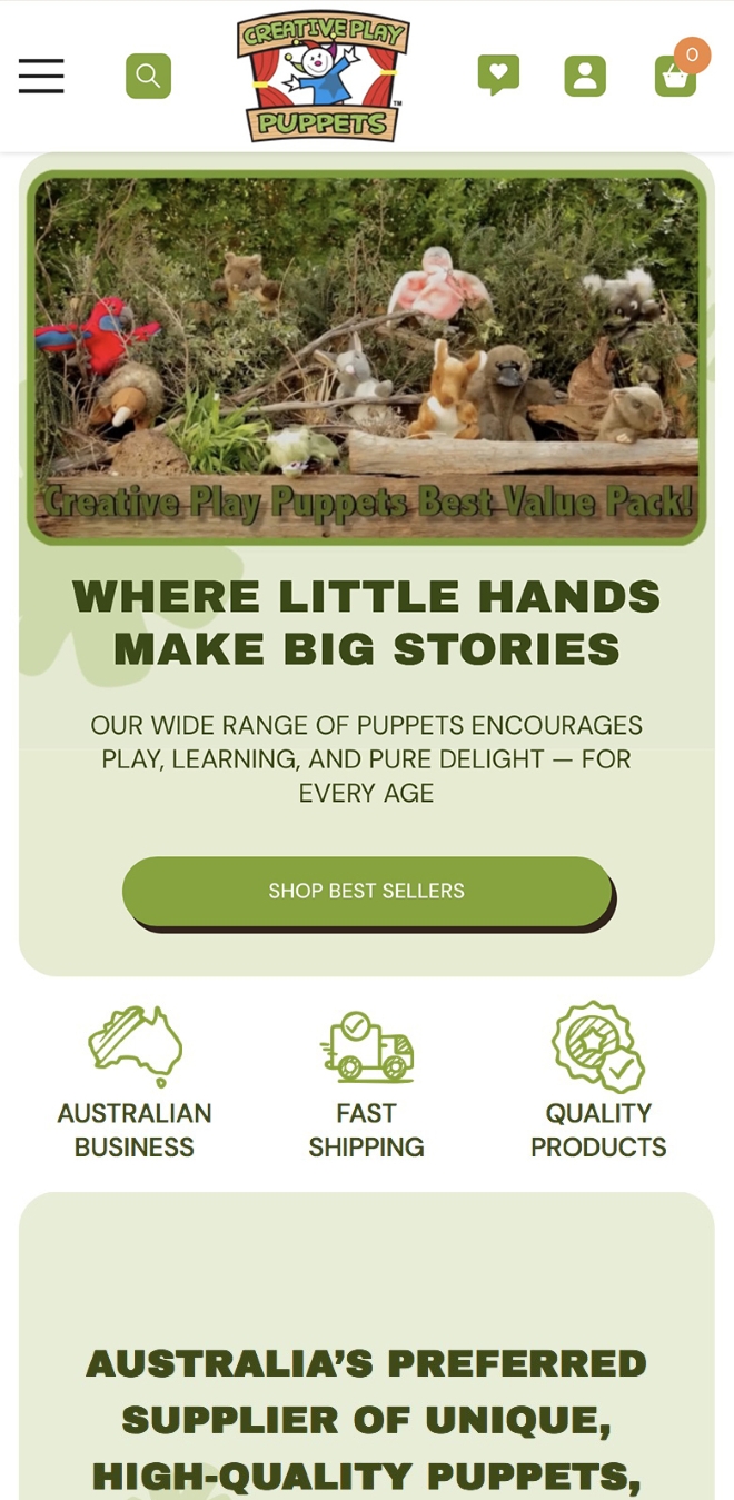 Creative Play Puppets trusts Insiteful