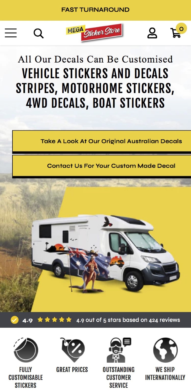 Mega Sticker Store trusts Insiteful