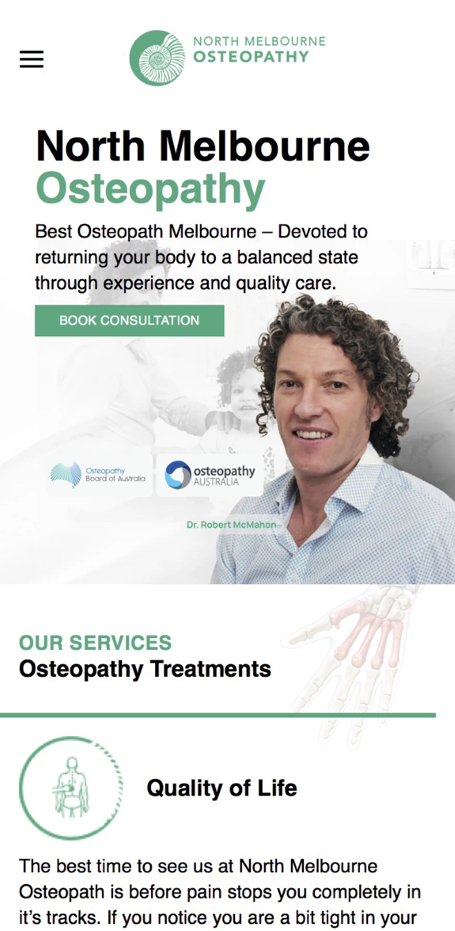 North Melbourne Osteopathy trusts Insiteful